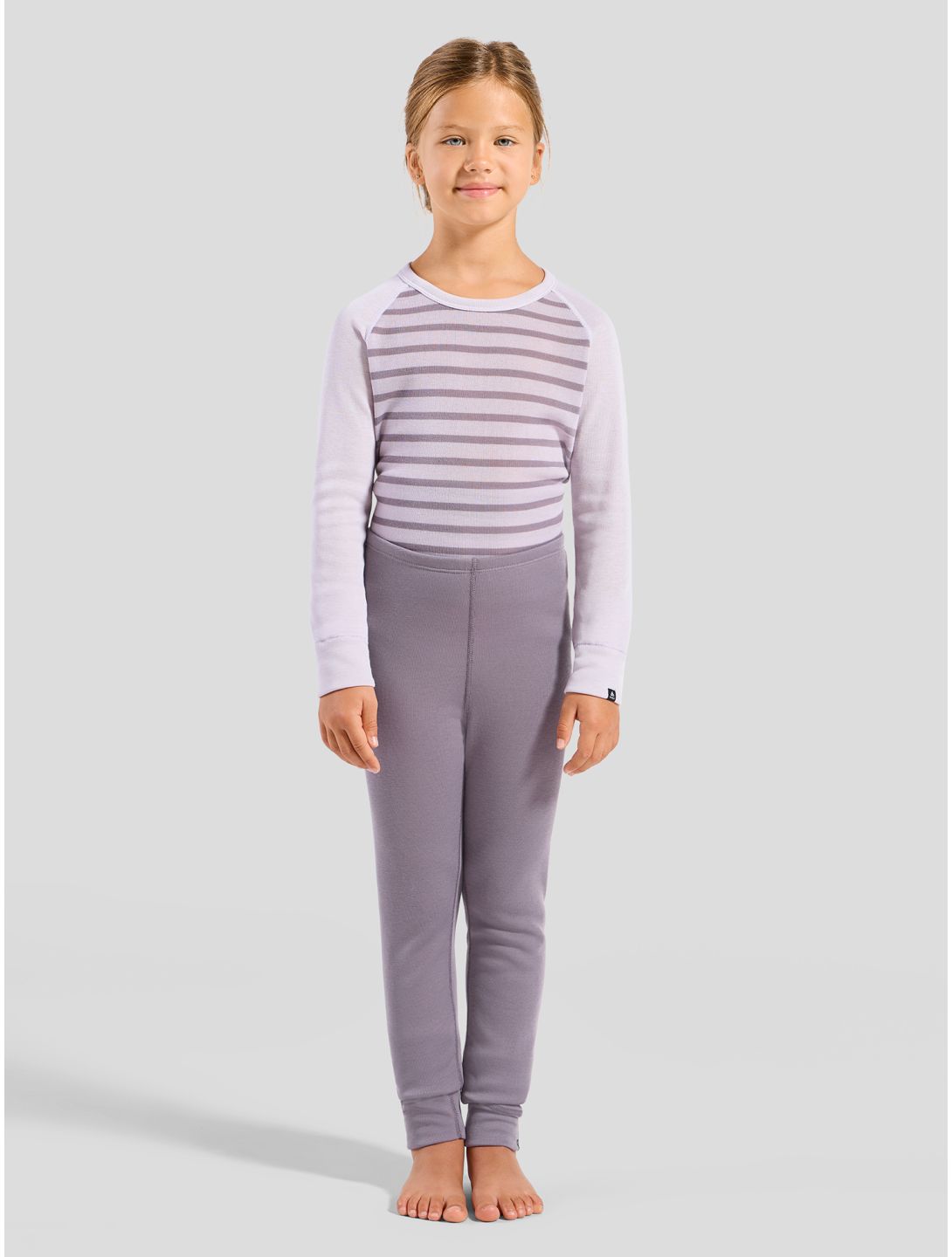 Odlo, Active Warm Eco FB Thermobroek kinderen Gray Ridge Grijs 