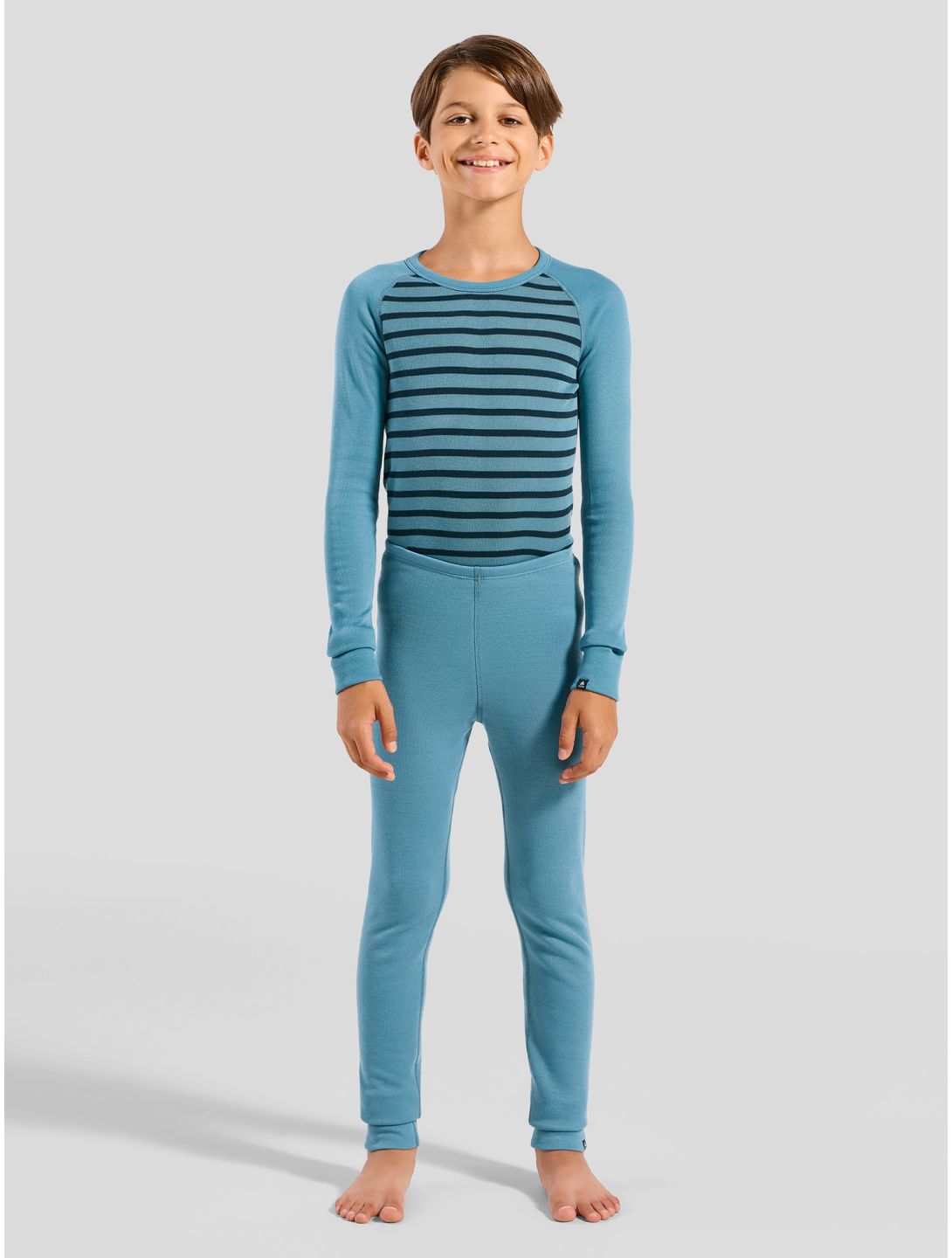 Odlo, Active Warm Eco FB Thermobroek kinderen Provincial Blue Blauw 