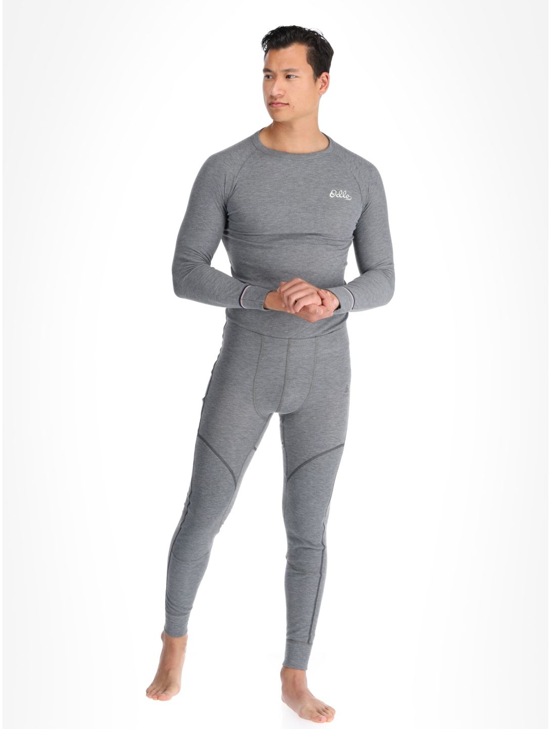 Odlo, Active X-Warm Eco FB Thermobroek heren Odlo Steel Grey Melange Grijs 