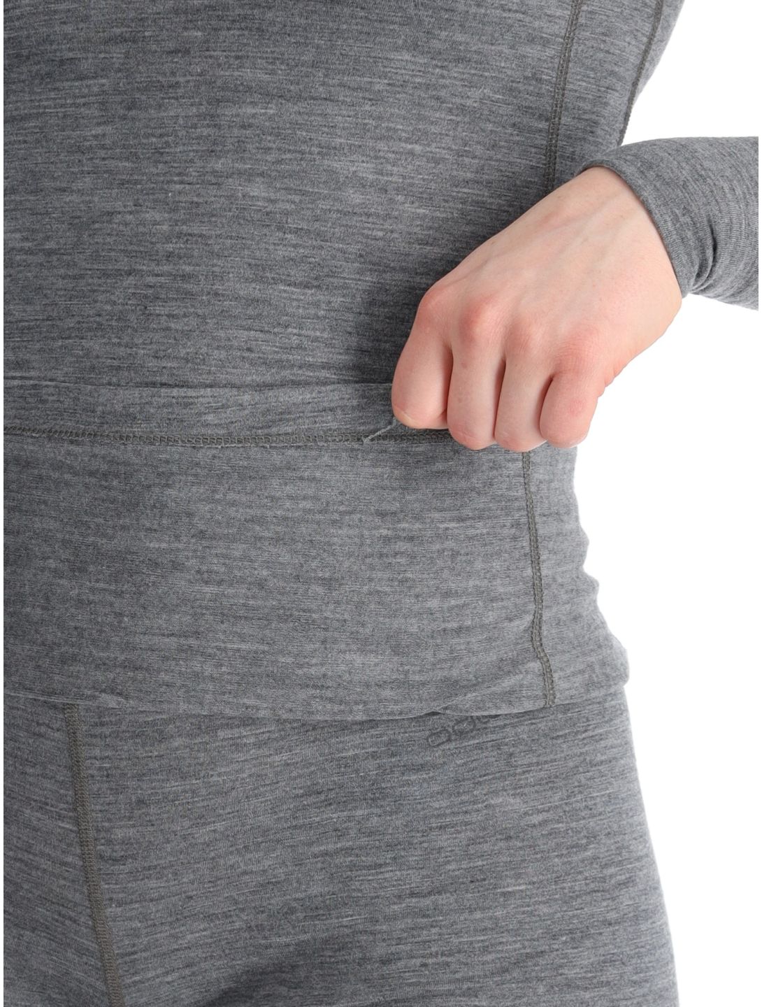 Odlo, Merino 200 FA Thermoshirt dames Odlo Steel Grey Melange Grijs 