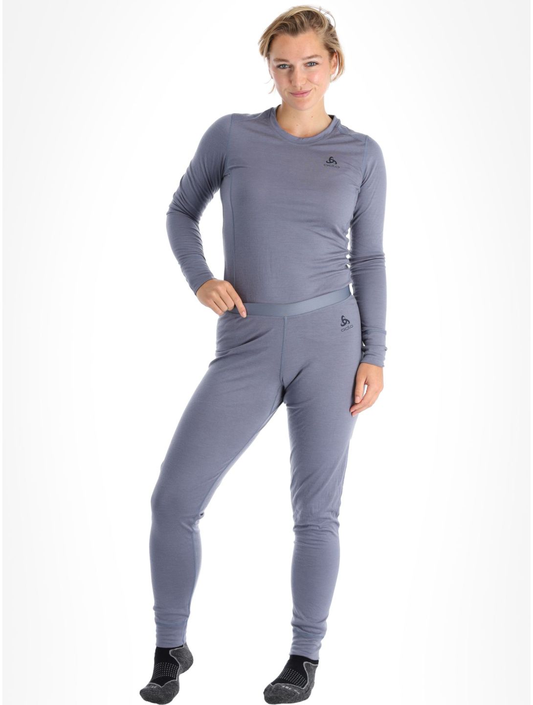 Odlo, Merino 200 thermobroek dames Folkstone Gray grijs 