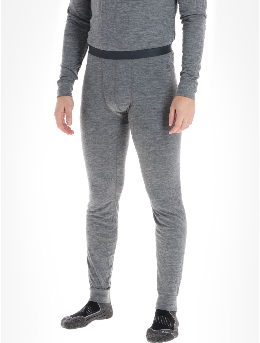 Odlo, Merino 200 thermobroek heren Odlo Steel Grey Melange grijs 