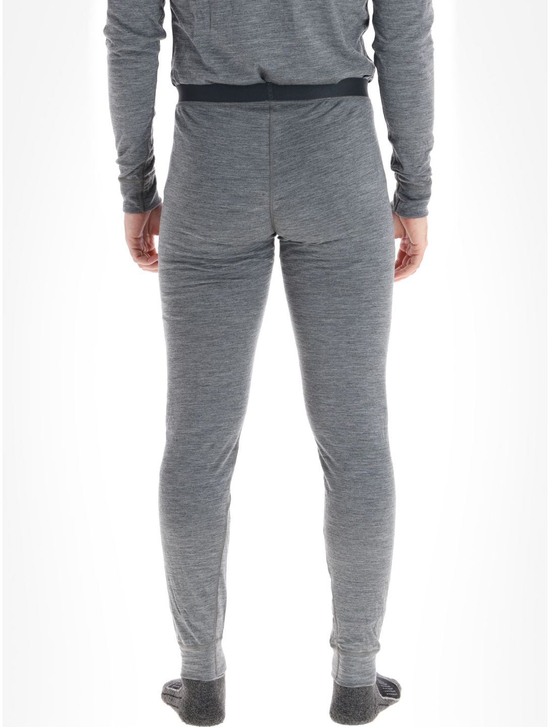 Odlo, Merino 200 thermobroek heren Odlo Steel Grey Melange grijs 