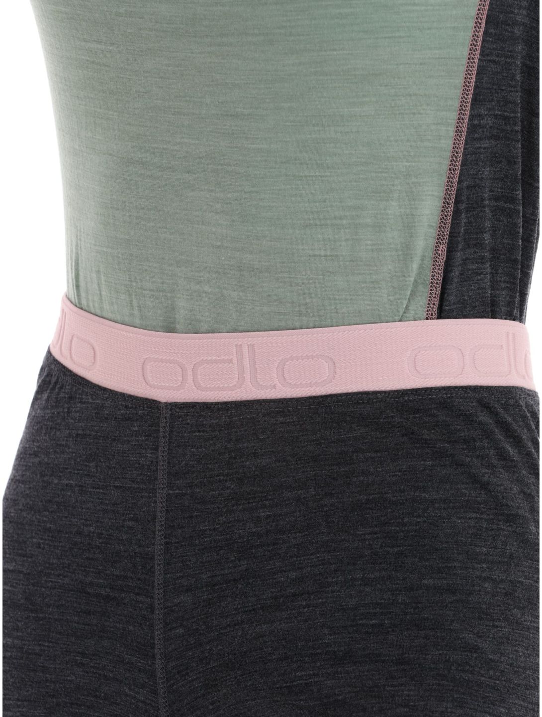 Odlo, Natural Performance PW 150 thermobroek dames Dark Grey Melange - Pale Mauve grijs 