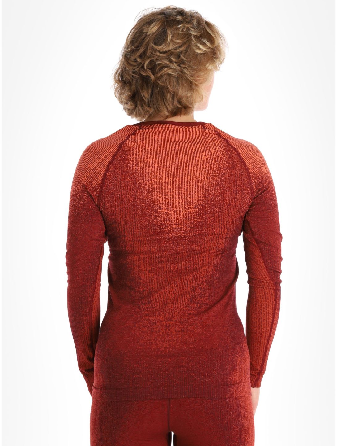 Odlo, Perfomance Eco thermoshirt dames Spiced Apple bordeaux 