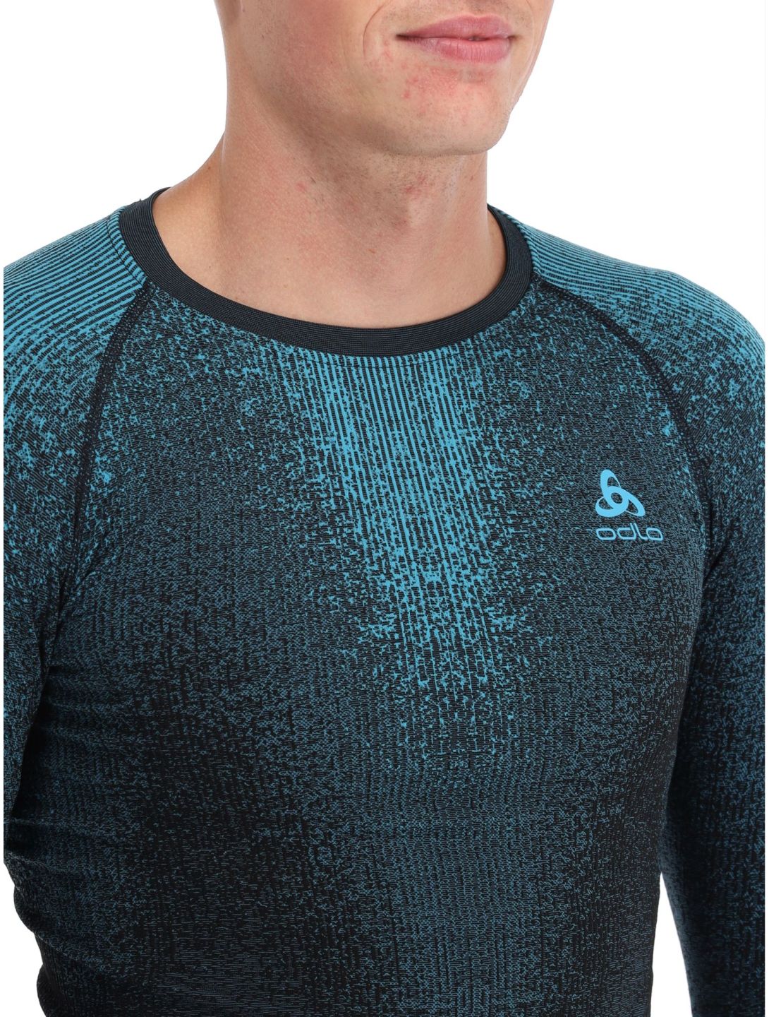 Odlo, Perfomance Eco thermoshirt heren Saxony Blue blauw 