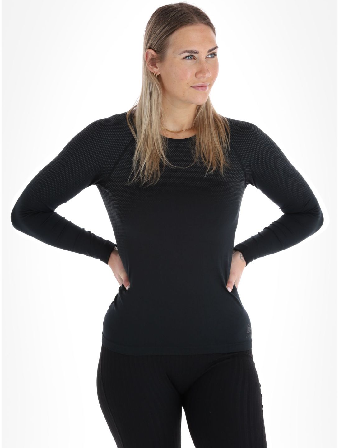 Odlo, Perfomance Light Eco thermoshirt dames Black zwart 