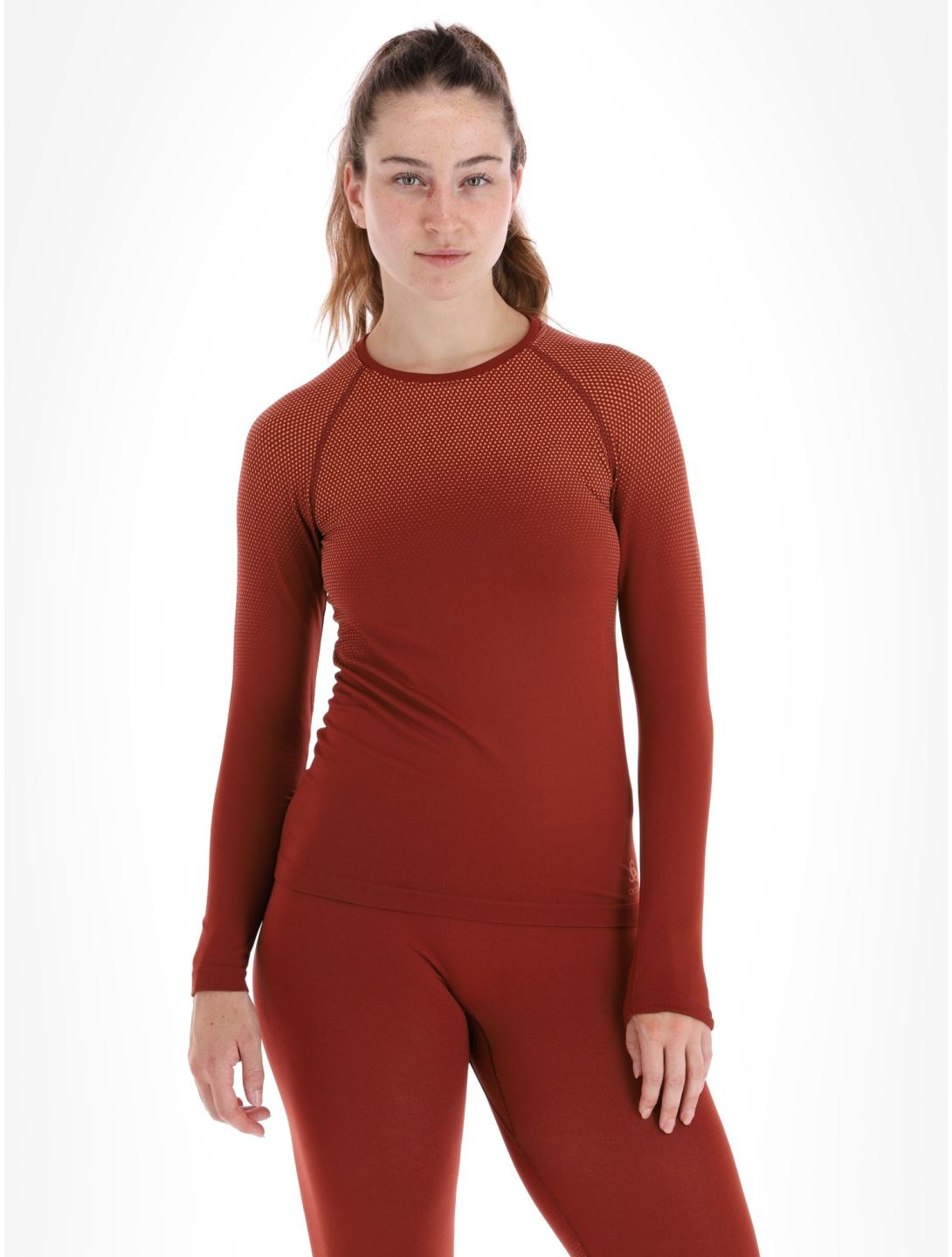 Odlo, Perfomance Light Eco thermoshirt dames Spiced Apple bordeaux 