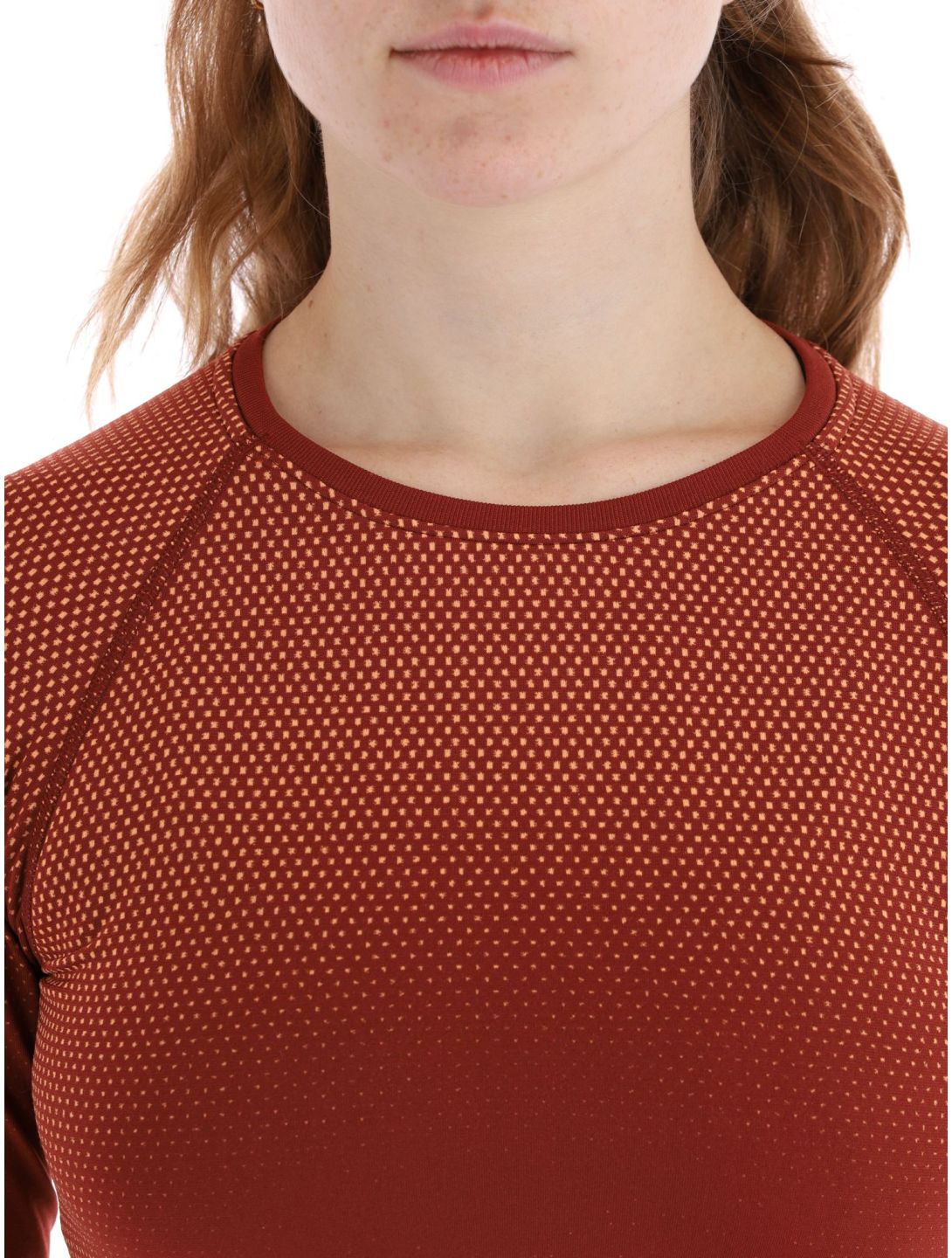 Odlo, Perfomance Light Eco thermoshirt dames Spiced Apple bordeaux 