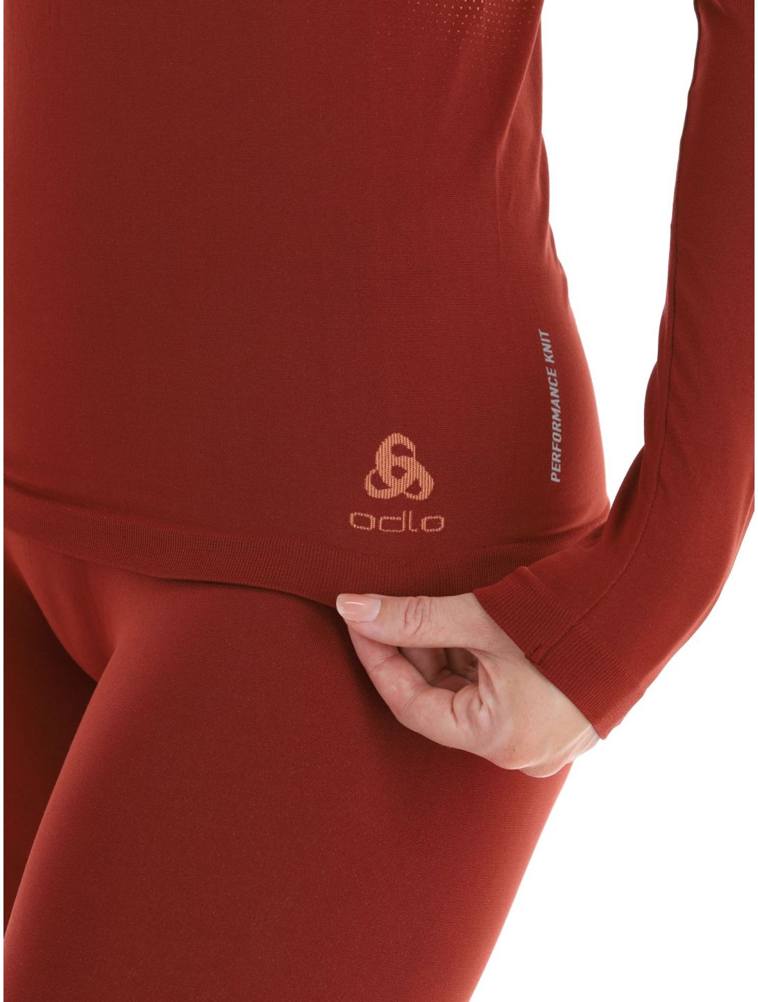 Odlo, Perfomance Light Eco thermoshirt dames Spiced Apple bordeaux 