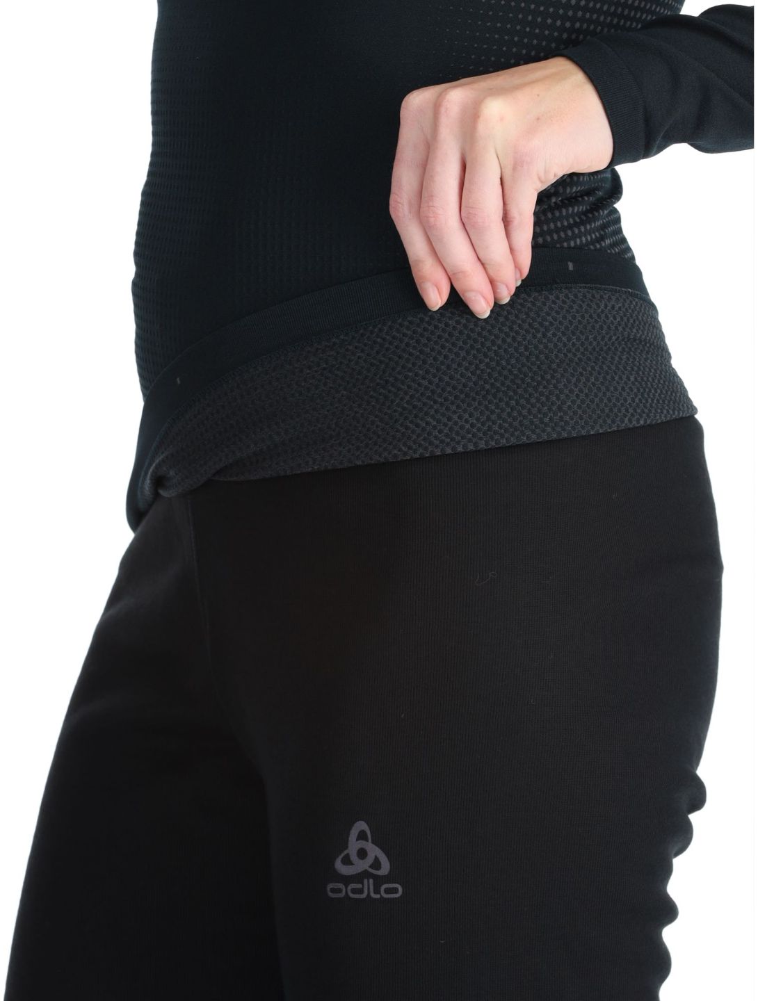 Odlo, Perfomance Warm Eco FA Thermoshirt dames Black - Odlo Graphite Grey Grijs, Zwart 