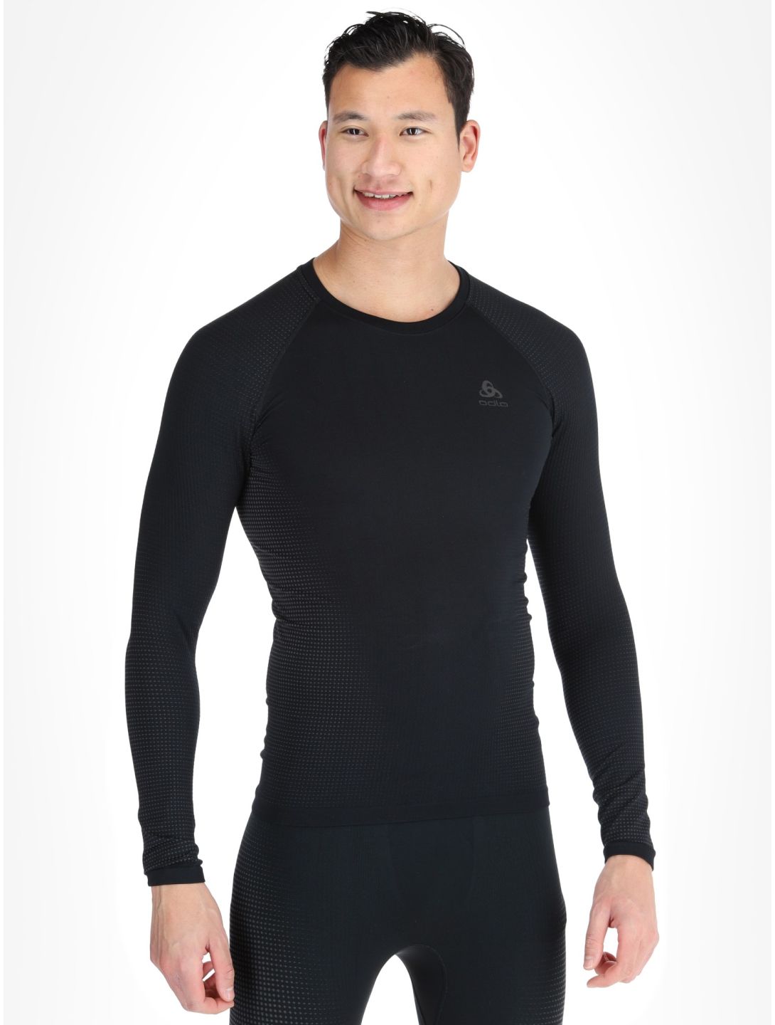 Odlo, Perfomance Warm Eco FA Thermoshirt heren Black - Odlo Graphite Grey Grijs, Zwart 