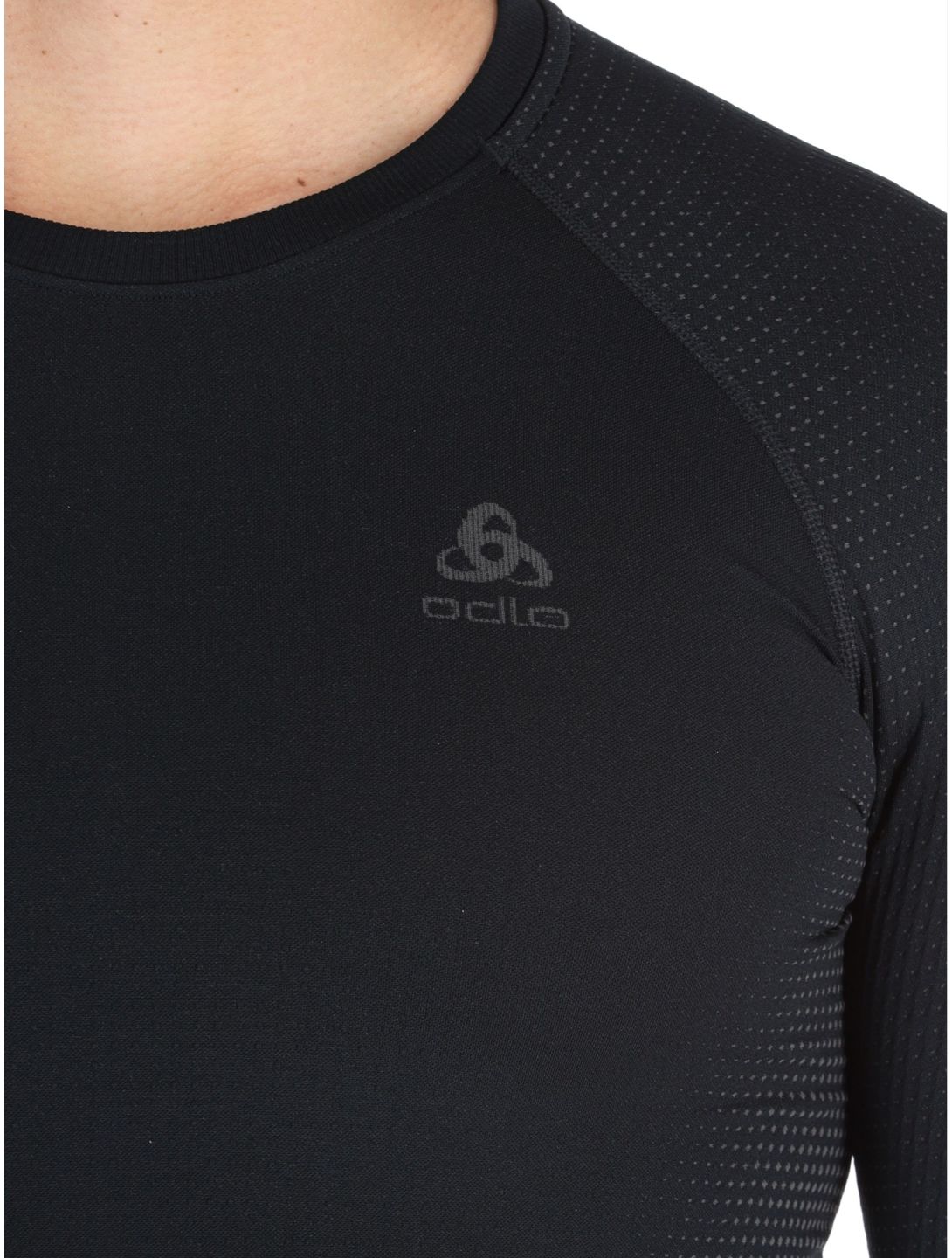 Odlo, Perfomance Warm Eco FA Thermoshirt heren Black - Odlo Graphite Grey Grijs, Zwart 