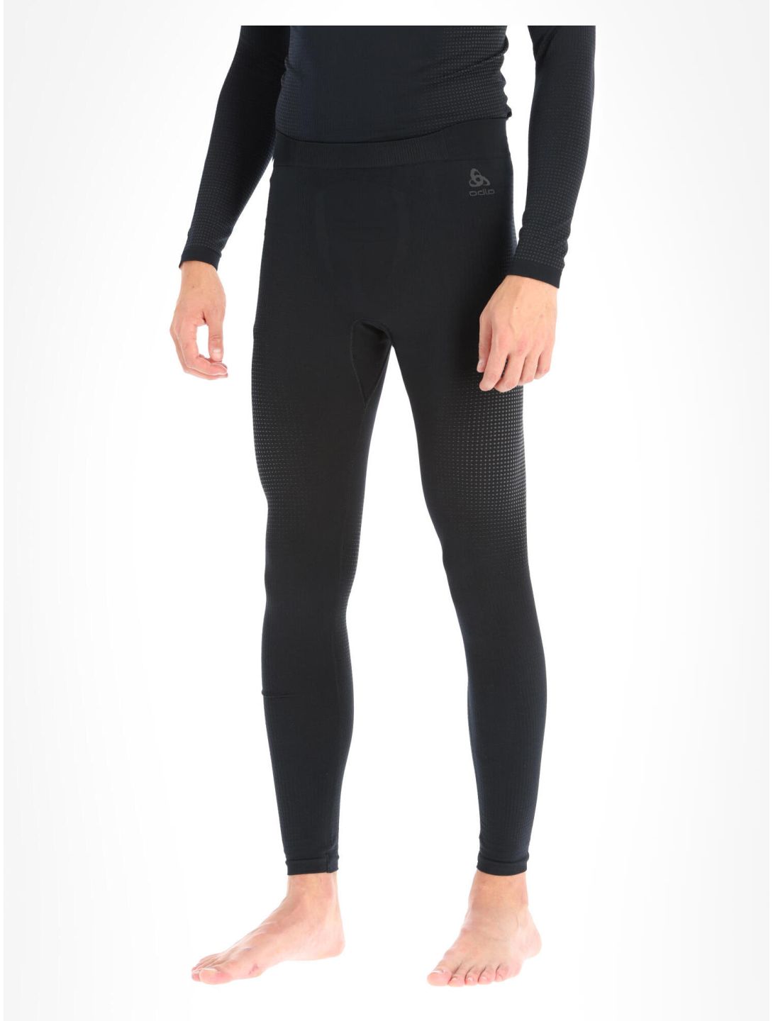 Odlo, Perfomance Warm Eco thermobroek heren Black - Odlo Graphite Grey grijs, zwart 