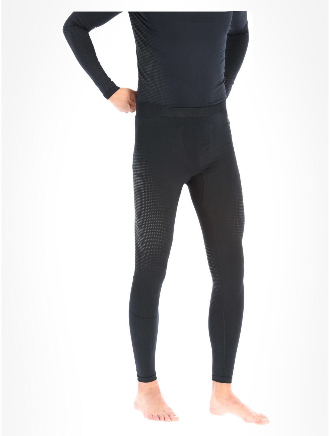 Odlo, Perfomance Warm Eco thermobroek heren Black - Odlo Graphite Grey grijs, zwart 