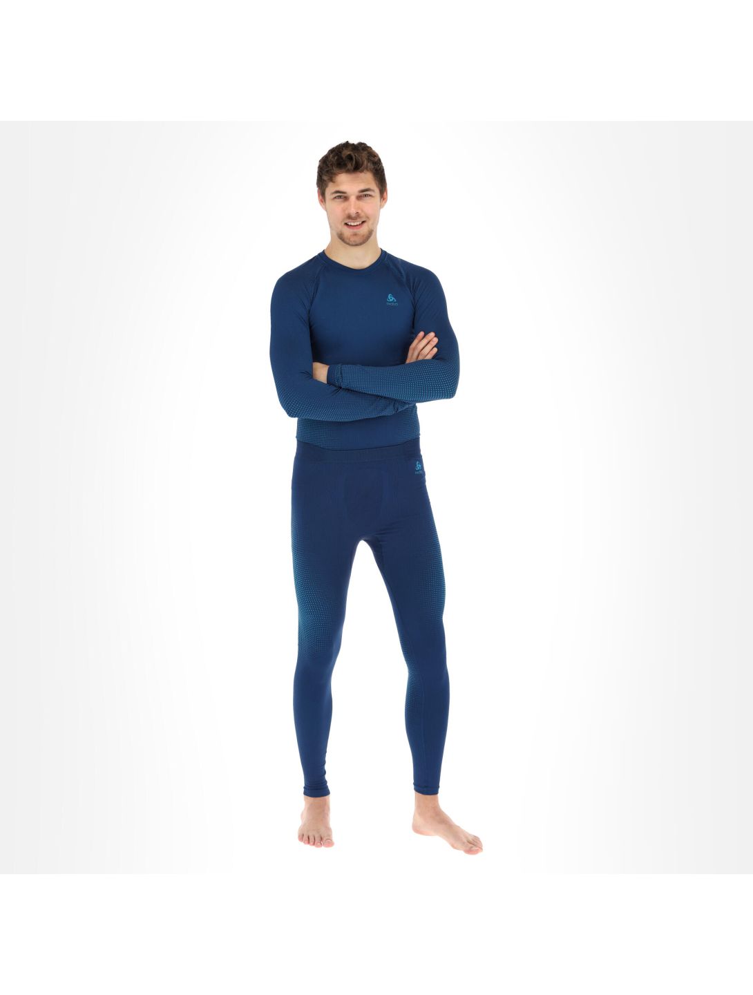 Odlo, Performance Warm Eco      thermobroek heren Blauw