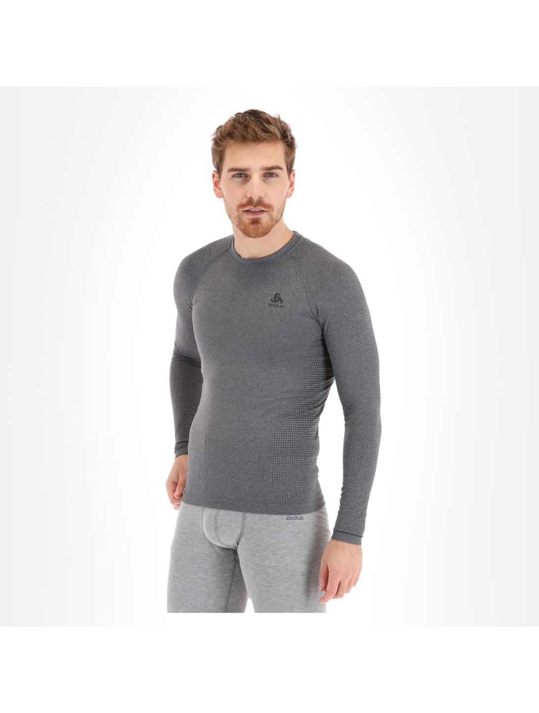 Odlo, Performance Warm Eco thermoshirt heren melange Grijs