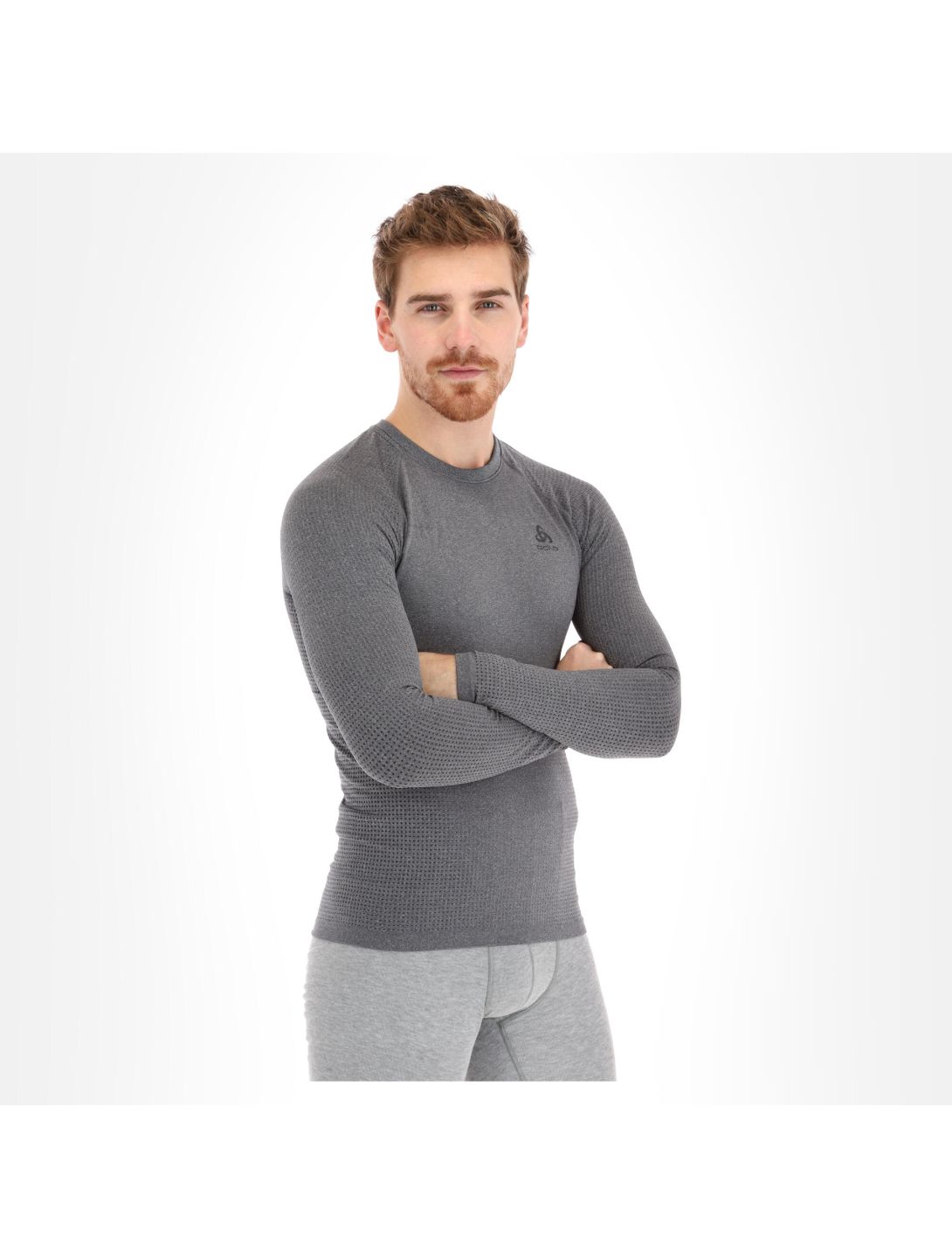 Odlo, Performance Warm Eco thermoshirt heren melange Grijs