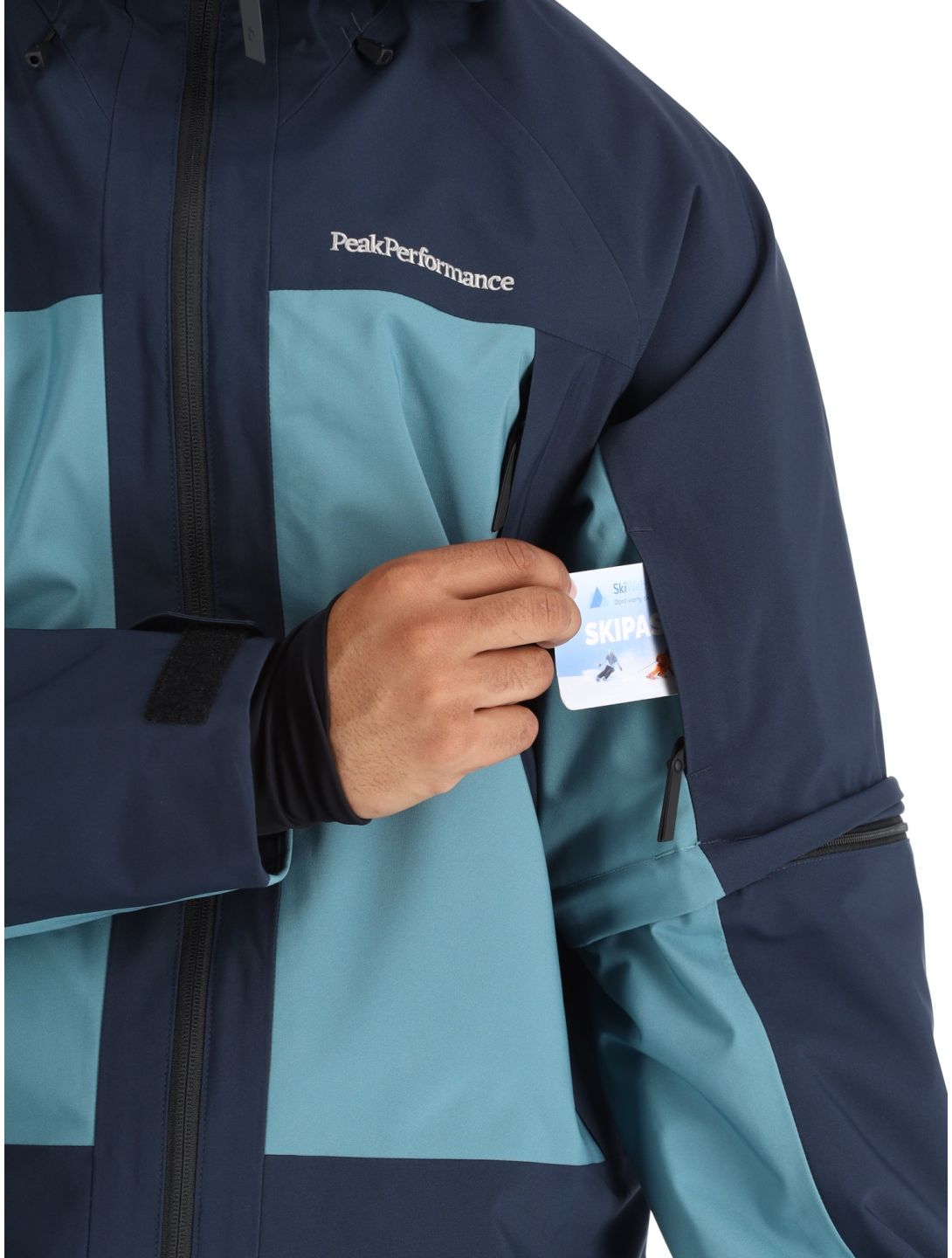 Peak Performance, M Edge 2L AA Jas gevoerd heren Blue Shadow / Hydro Fresh Blauw 