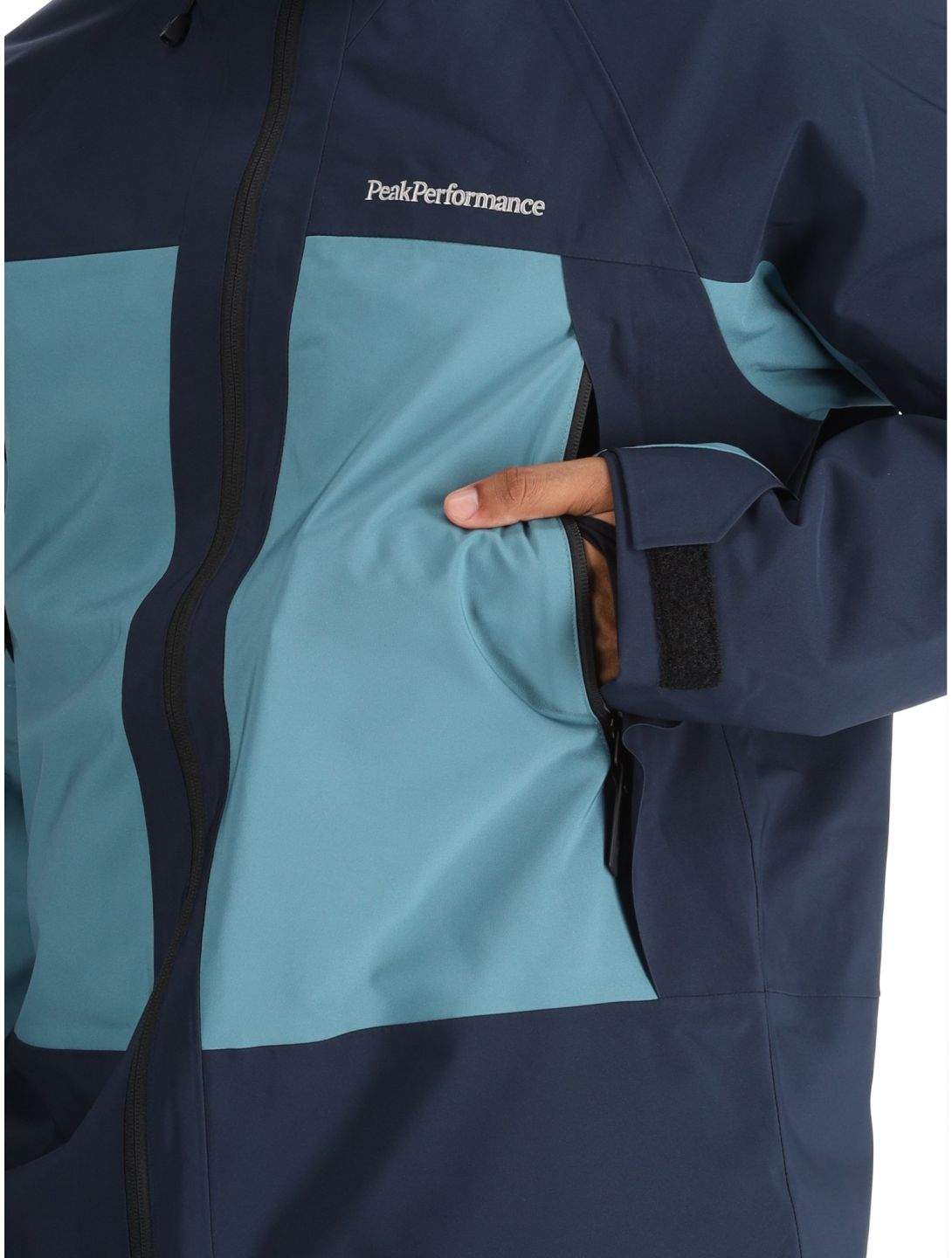 Peak Performance, M Edge 2L AA Jas gevoerd heren Blue Shadow / Hydro Fresh Blauw 