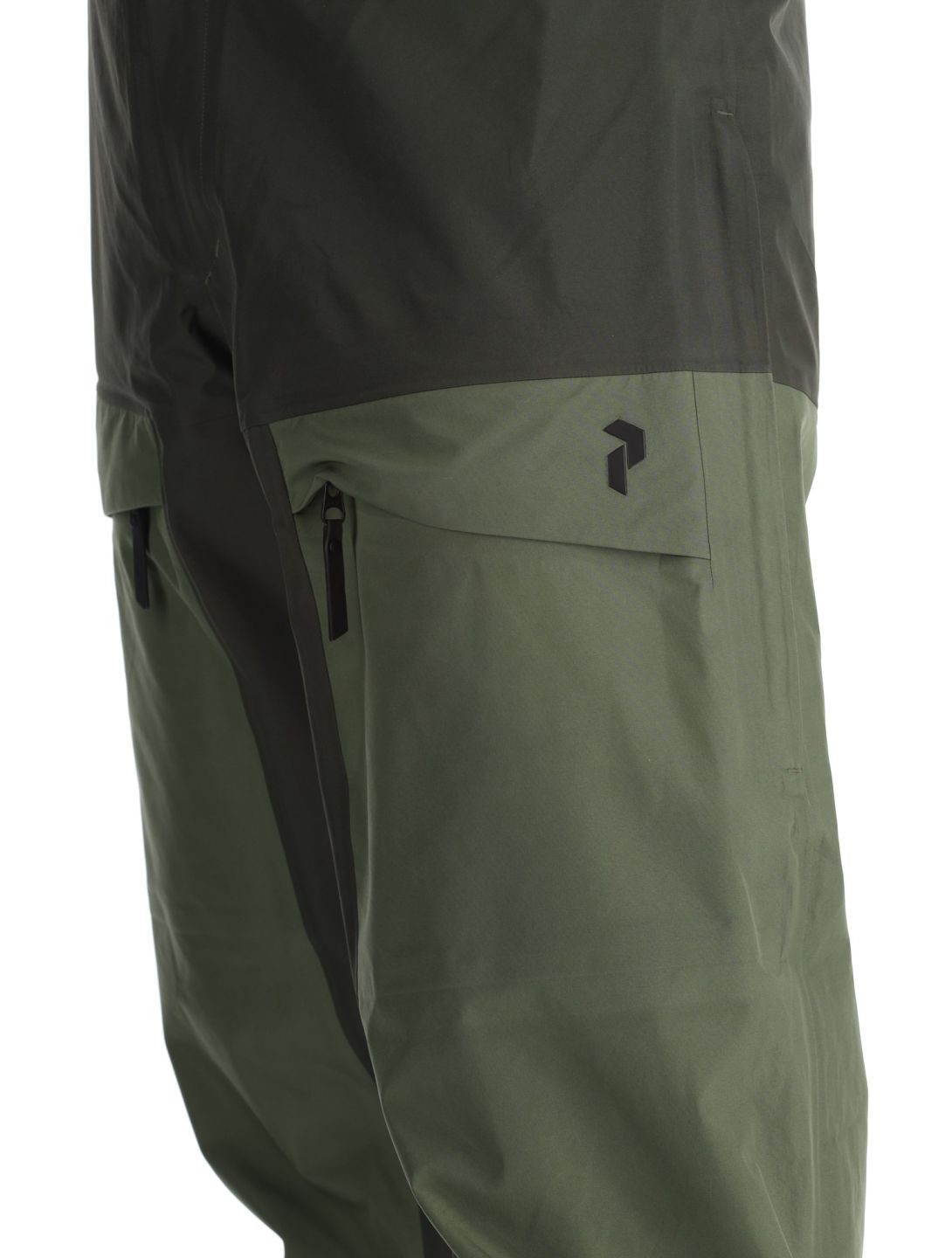 Peak Performance, M Gravity Gore-Tex 3L BB Skibroek Hardshell heren Olive Extreme / Pine Needle / Offblack Groen, Zwart 