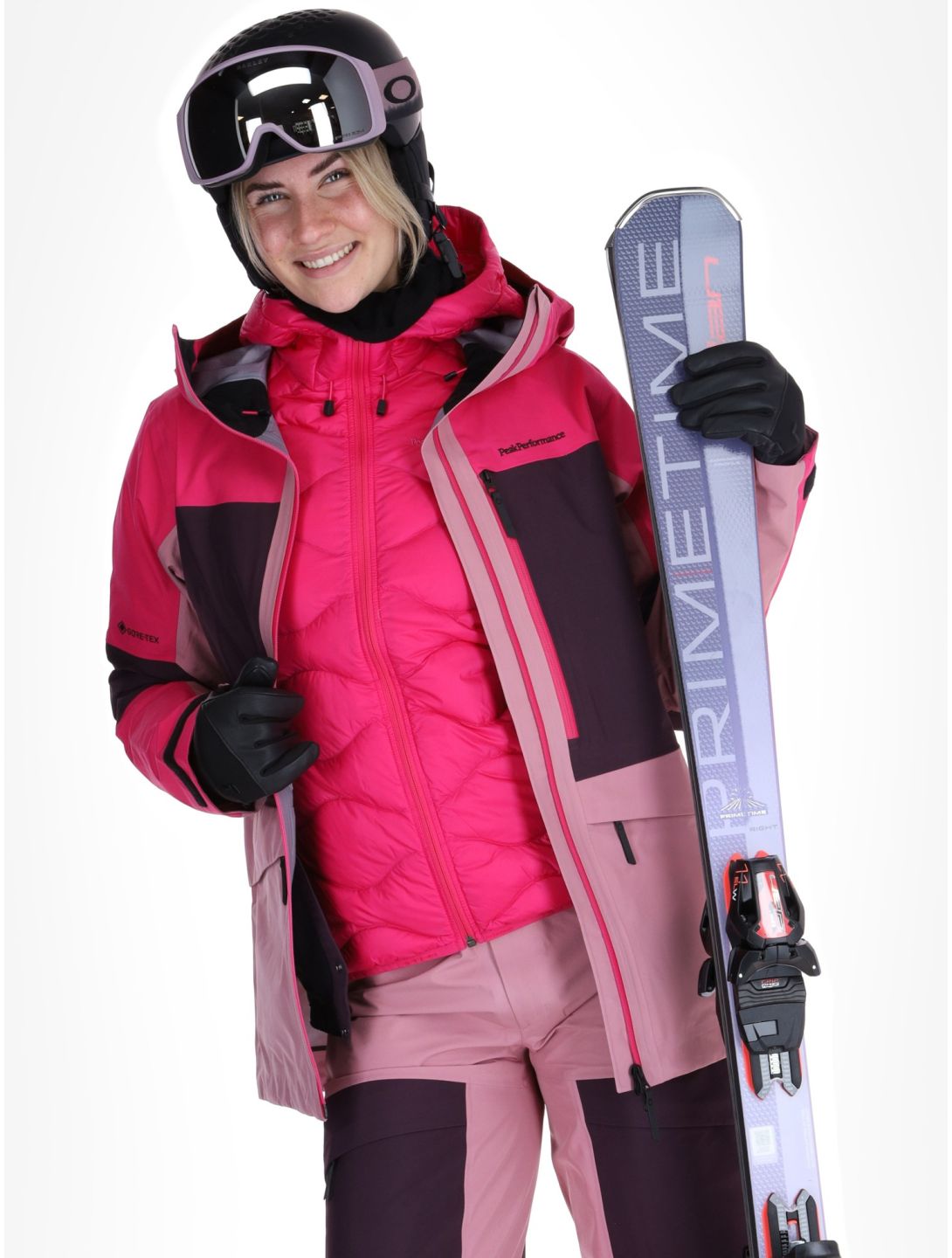 Peak Performance, W Gravity Gore-Tex 3L AB Hardshell jas dames Beetroot Purple / Mystic Purple / Bitter Root Paars, Roze 