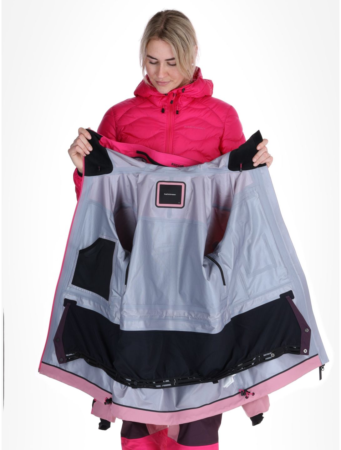 Peak Performance, W Gravity Gore-Tex 3L AB Hardshell jas dames Beetroot Purple / Mystic Purple / Bitter Root Paars, Roze 