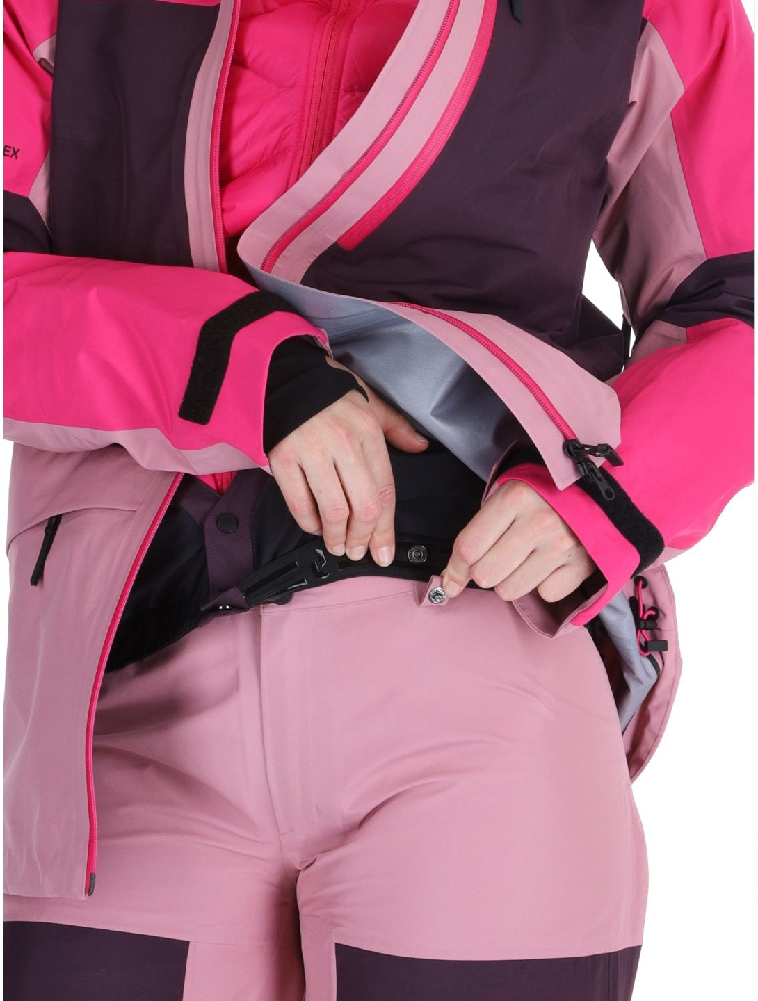 Peak Performance, W Gravity Gore-Tex 3L AB Hardshell jas dames Beetroot Purple / Mystic Purple / Bitter Root Paars, Roze 