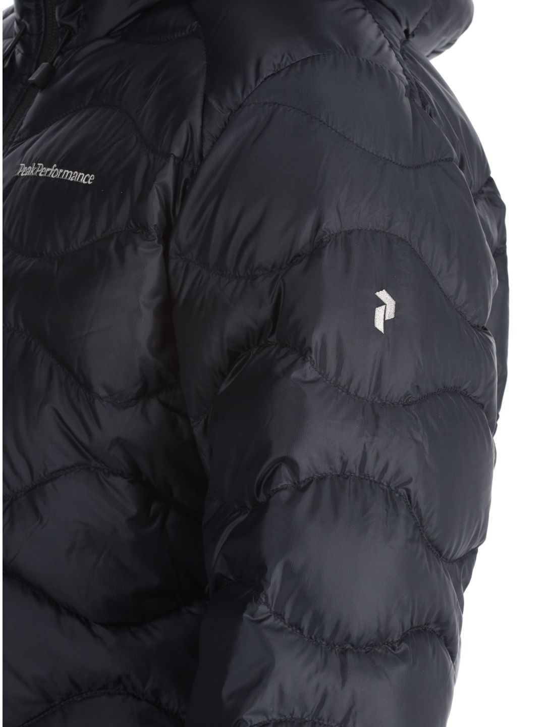 Peak Performance, W Helium Down Hood AD Midlayer (Dons) jas dames Black Zwart 