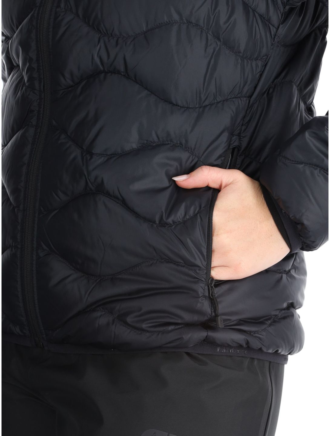 Peak Performance, W Helium Down Hood AD Midlayer (Dons) jas dames Black Zwart 