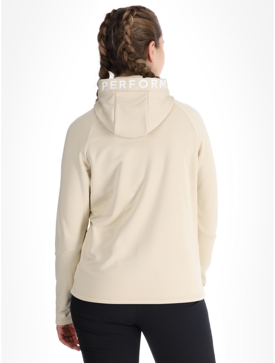 Peak Performance, W Rider Zip Hood EA Vest dames Sand Fog Beige 