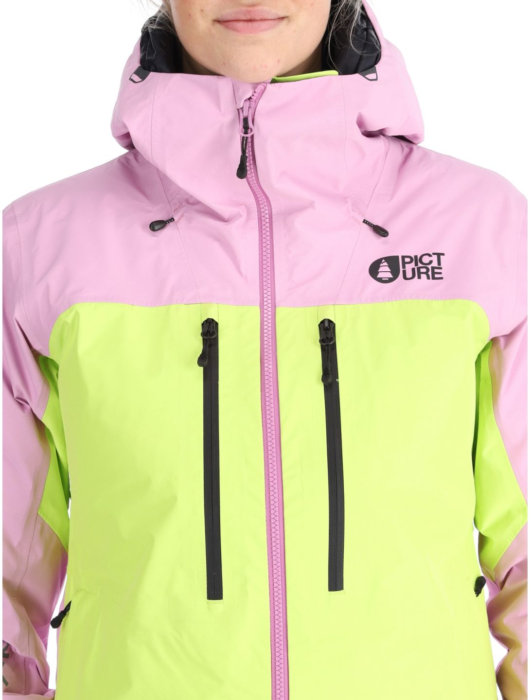 Picture, Acidid 3L AB Hardshell jas dames Orchid Acid Lime Groen, Roze 