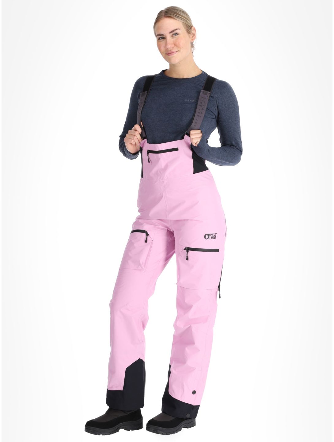 Picture, Allea 3L Xpore BB Skibroek Hardshell dames Orchid Roze 