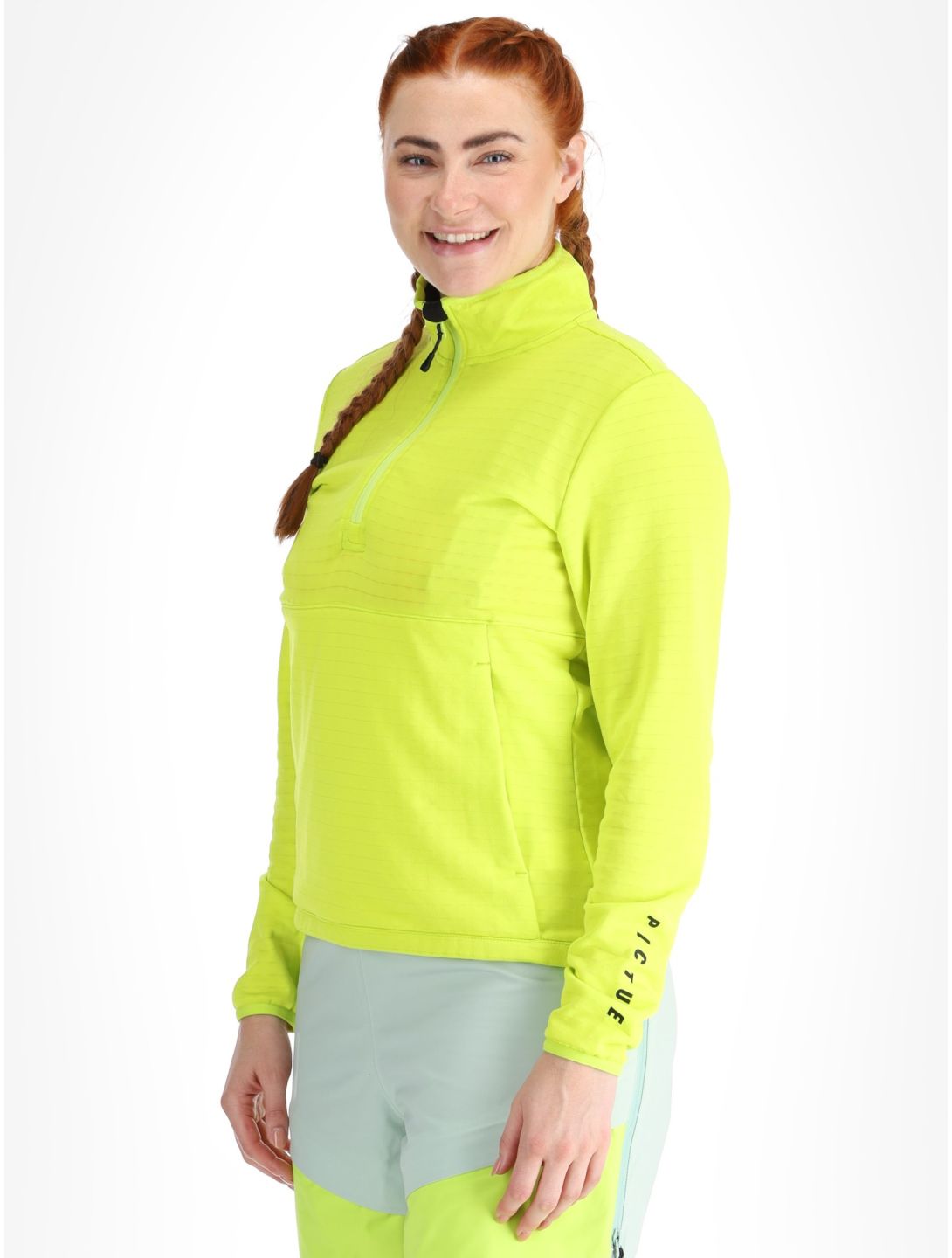 Picture, Bake W 1/4 Grid GA Ski pully dames Acid Lime Groen 