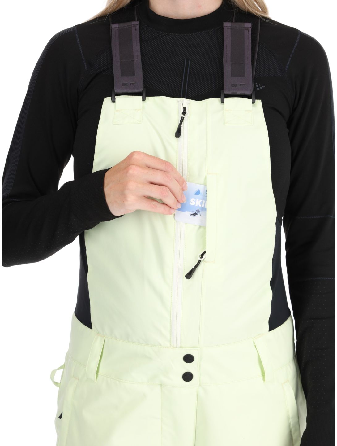 Picture, Brita BG BIB skibroek dames Lime Cream Groen 