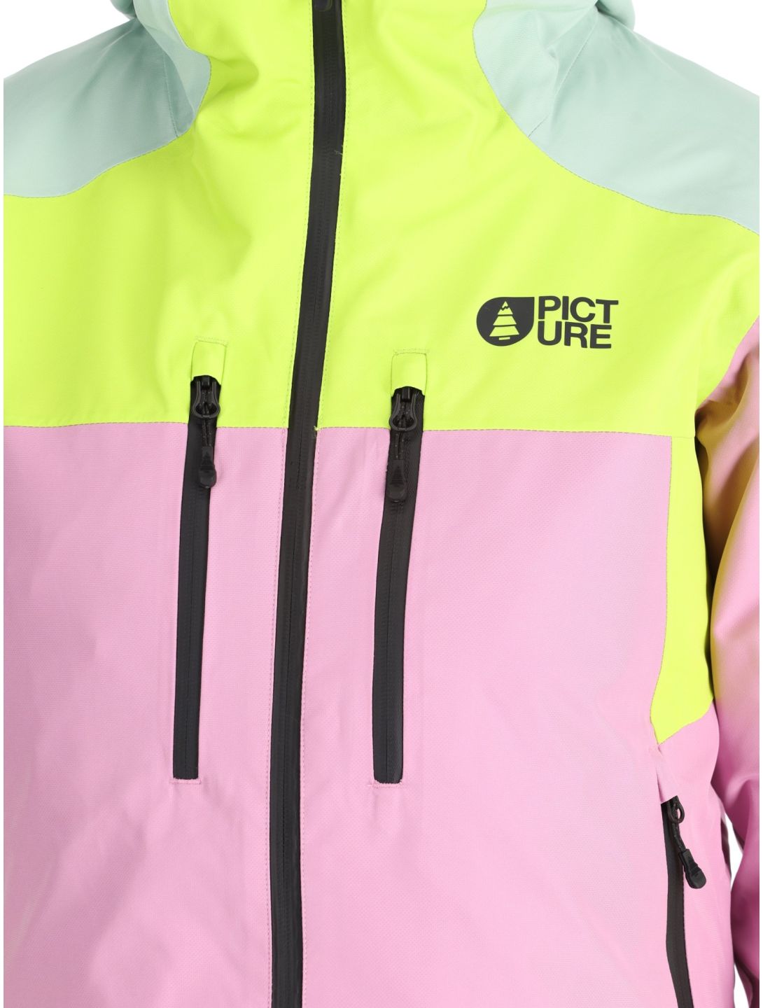 Picture, Exa ski-jas dames Orchid Acid Lime Silt Green groen, roze 