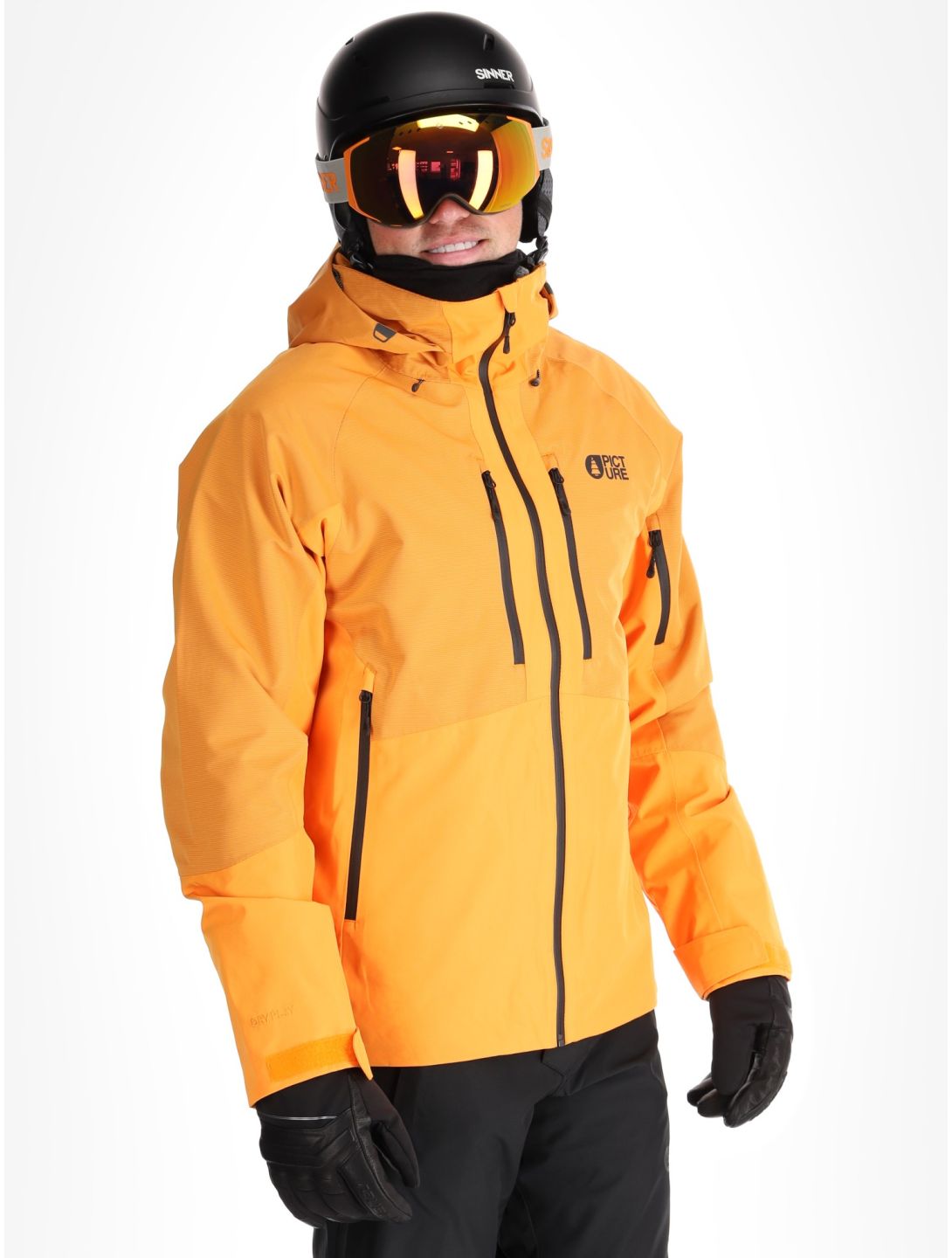 Picture, Goods ski-jas heren Carrot oranje 