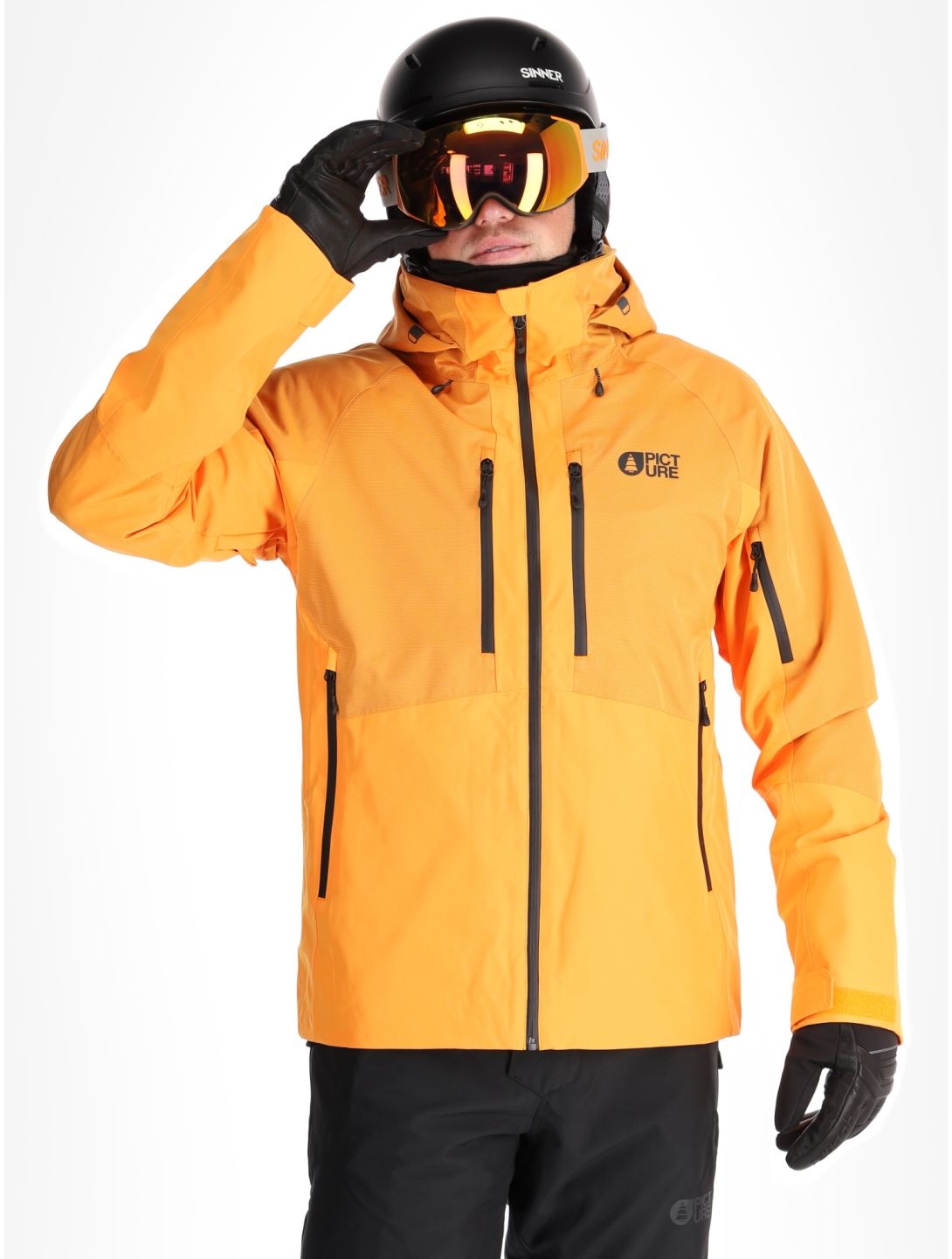 Picture, Goods ski-jas heren Carrot oranje 