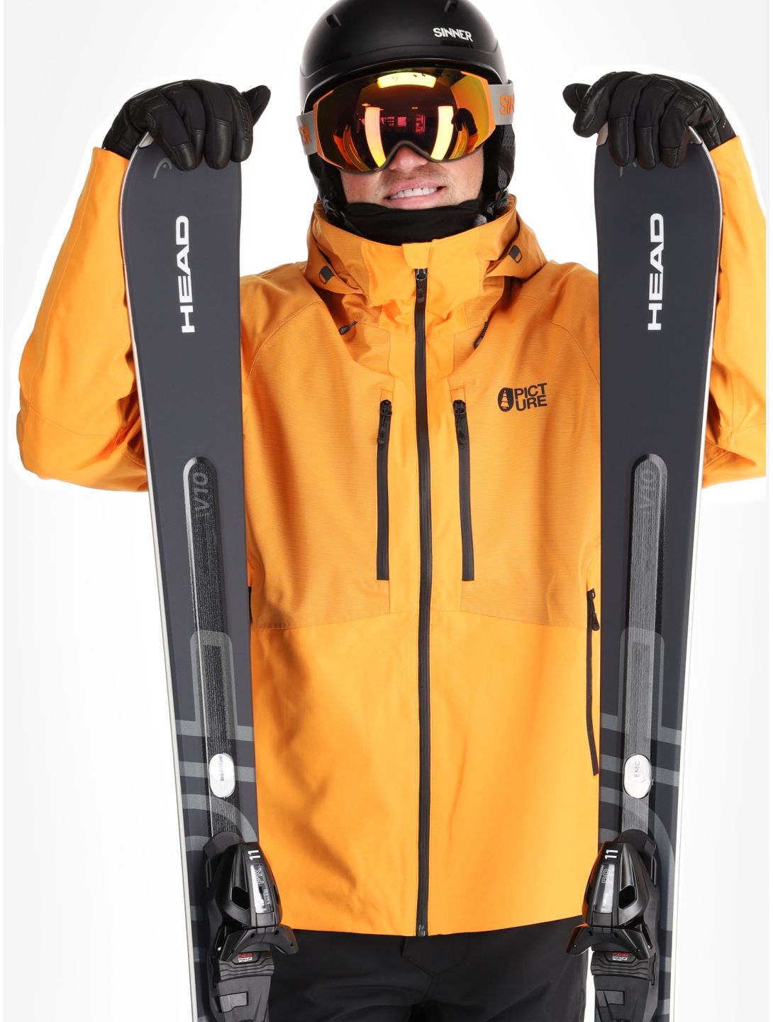 Picture, Goods ski-jas heren Carrot oranje 