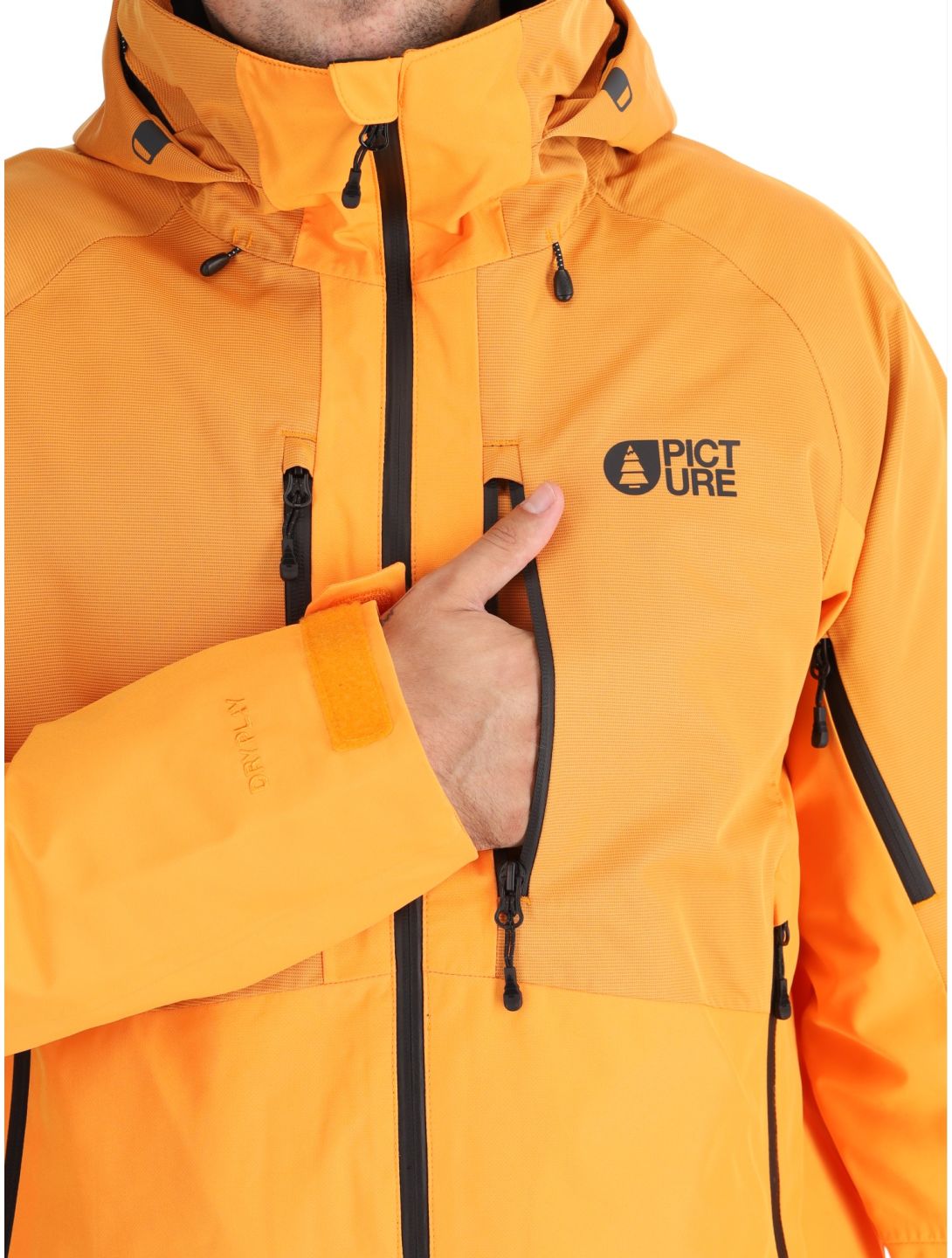 Picture, Goods ski-jas heren Carrot oranje 