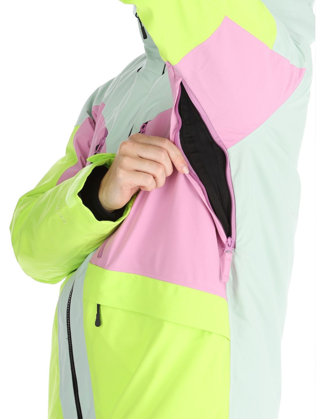 Picture, Haakon ski-jas dames Silt Green Orchid Acid groen, roze 