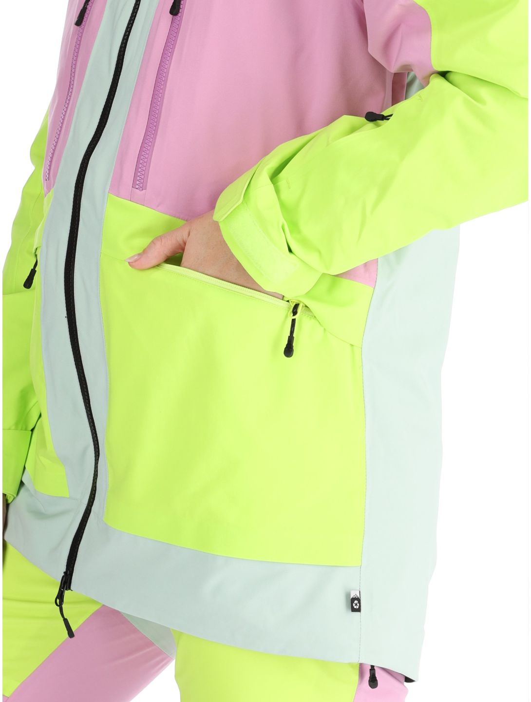 Picture, Haakon ski-jas dames Silt Green Orchid Acid groen, roze 