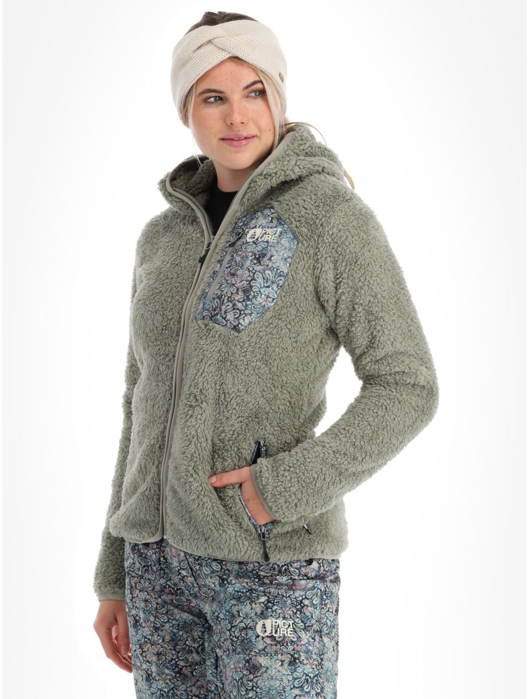 Picture, Izimo Fz Fleece vest dames Shadow groen 