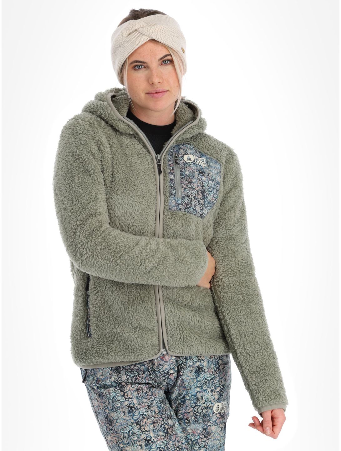 Picture, Izimo Fz Fleece vest dames Shadow groen 