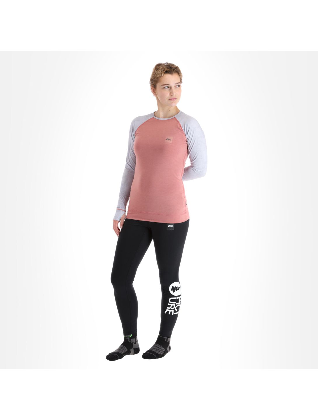 Picture, Milita Top thermoshirt dames ash roze 