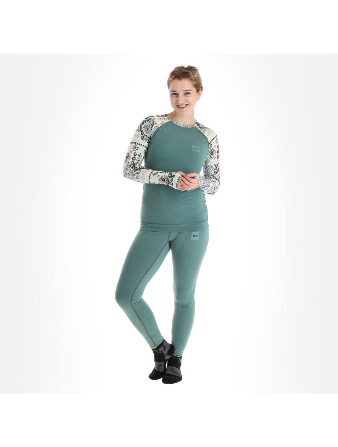 Picture, Milita Top thermoshirt dames sage brush blauw 