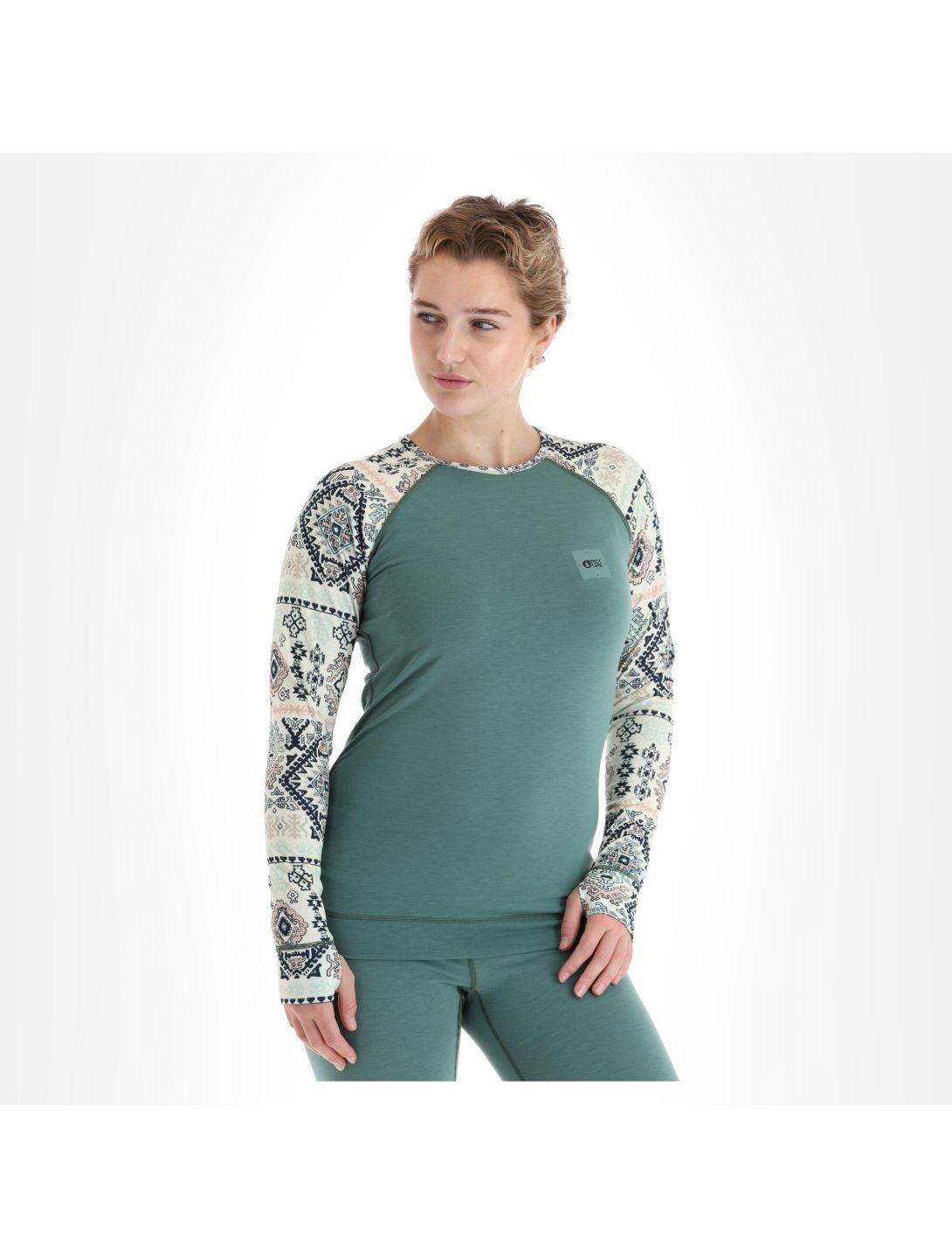 Picture, Milita Top thermoshirt dames sage brush blauw 