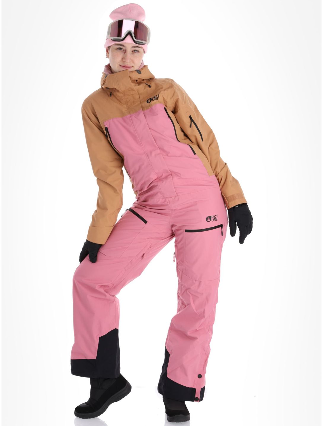 Picture, Opal Suit ski overall dames Cashmere Rose roze 