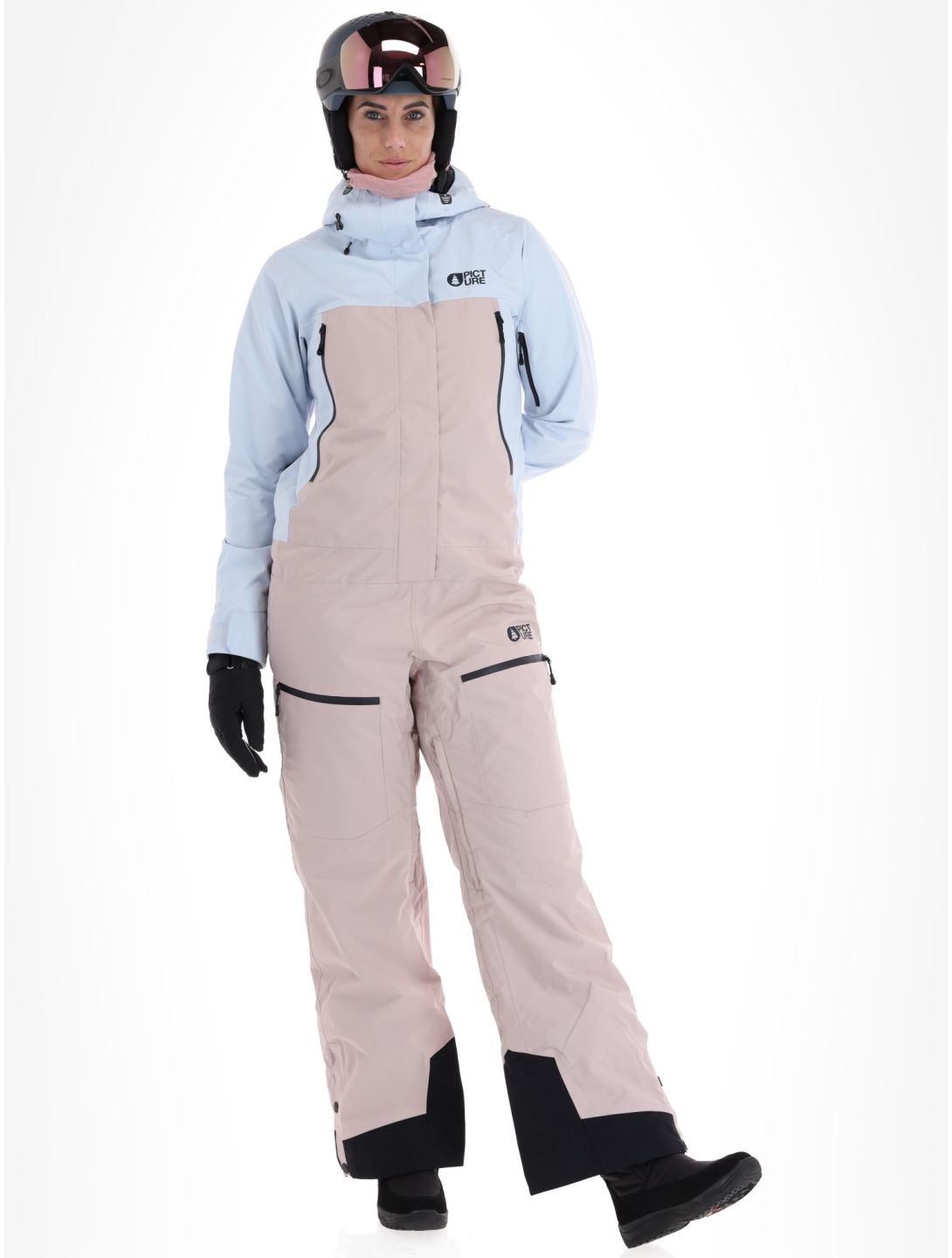 Picture, Opal Suit ski overall dames Shadow Gray blauw, roze 