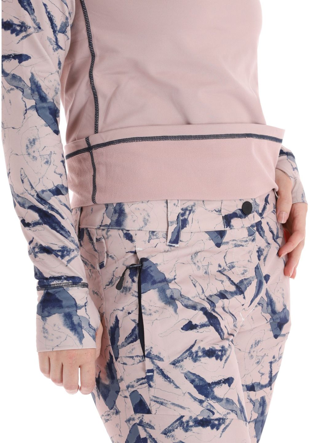 Picture, Pagaya High Fleece thermoshirt dames Shadow Gray roze 